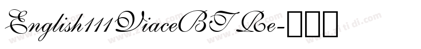 English111ViaceBT Re字体转换